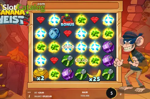 Скрин3. Banana Heist слот