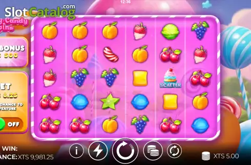 Скрин2. Sweety Candy Spins слот