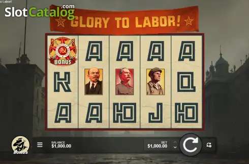 Скрин2. Glory to Labor! слот