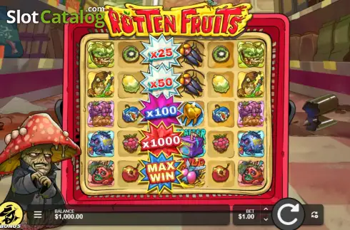 Скрин2. Rotten Fruits слот