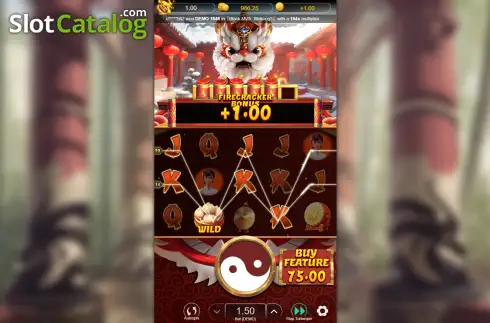Скрин4. Fortune Lions (Hotdog Gaming) слот