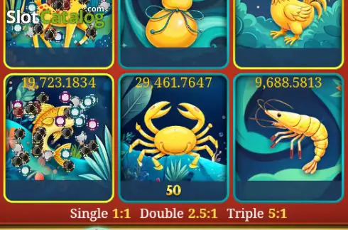 Скрин3. VIP Fish Prawn Crab слот