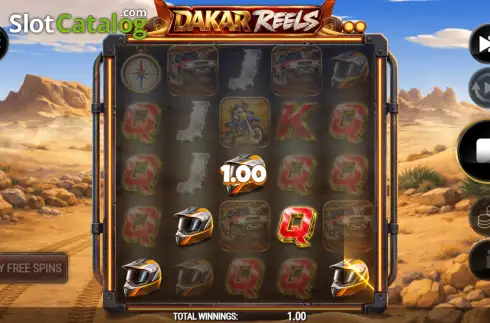Скрин3. Dakar Reels слот