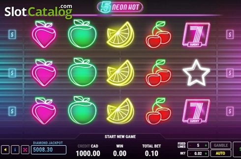 Скрин2. 5 Neon Hot слот