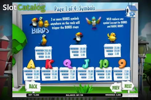 Скрин6. Happy Birds слот