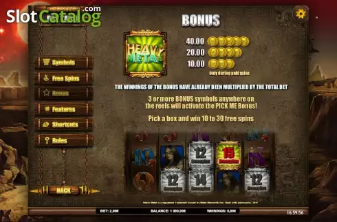 Скрин8. Heavy Metal Warriors слот