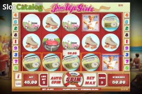 Скрин2. Pin Up Girls (iSoftBet) слот