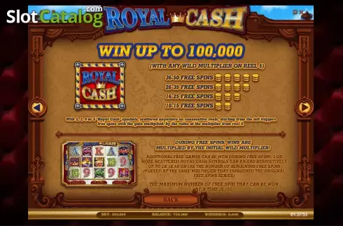 Скрин4. Royal Cash слот