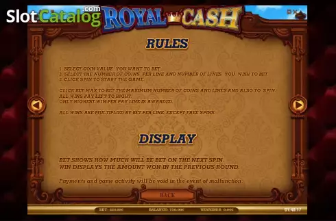 Скрин9. Royal Cash слот