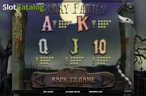 Скрин9. Spooky Family слот