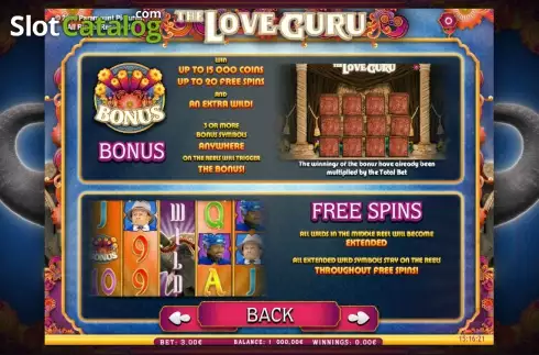 Скрин5. The Love Guru слот
