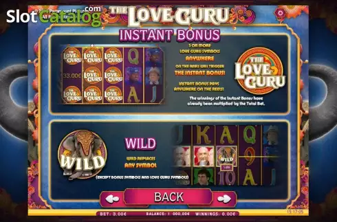 Скрин6. The Love Guru слот