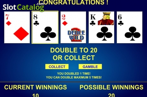 Скрин5. Deuces Wild Progressive Poker слот