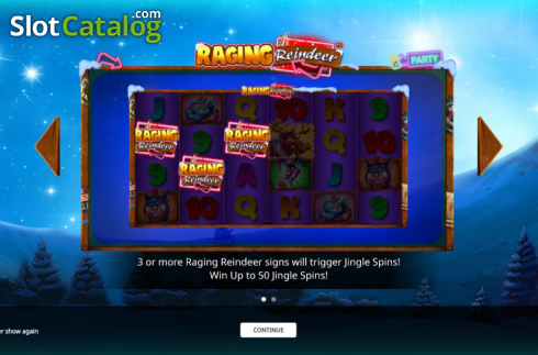 Скрин2. Raging Reindeer слот
