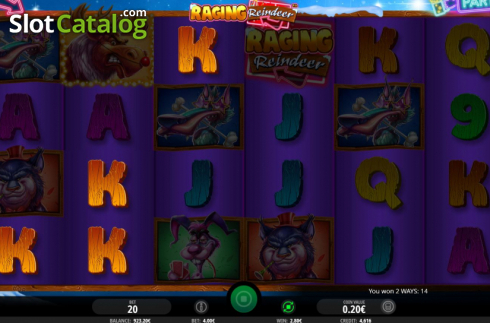 Скрин5. Raging Reindeer слот