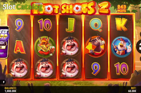 Скрин2. Hot Shots 2 слот