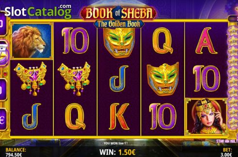 Скрин6. Book of Sheba (iSoftBet) слот
