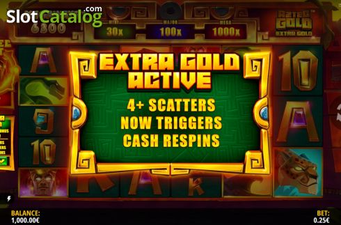 Скрин5. Aztec Gold Extra Gold Megaways слот