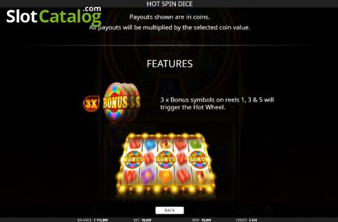 Скрин6. Hot Spin Dice слот