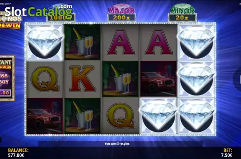 Скрин6. Brilliant Diamonds: Hold & Win слот