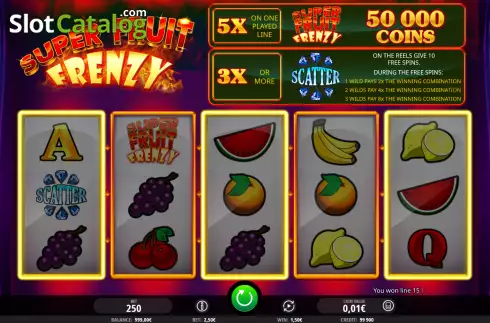 Скрин3. Super Fruit Frenzy слот