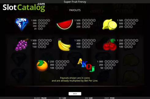 Скрин6. Super Fruit Frenzy слот