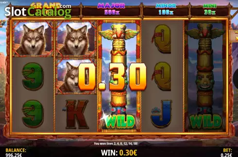 Скрин4. Wolf Canyon Hold and Win слот