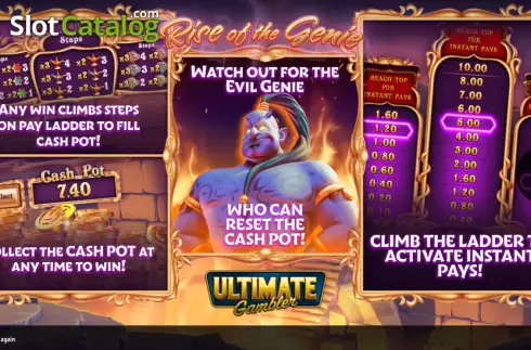Скрин2. Rise of the Genie слот