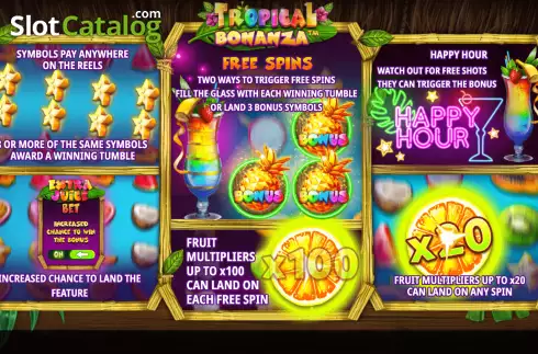 Скрин2. Tropical Bonanza (iSoftBet) слот