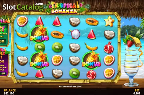 Скрин5. Tropical Bonanza (iSoftBet) слот