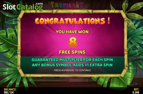 Скрин6. Tropical Bonanza (iSoftBet) слот
