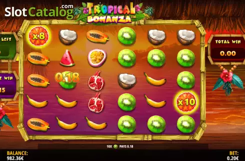 Скрин8. Tropical Bonanza (iSoftBet) слот