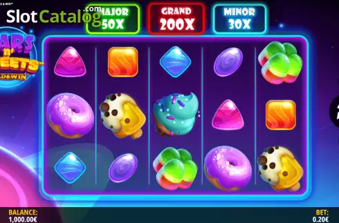 Скрин3. Stars n’ Sweets Hold and Win слот