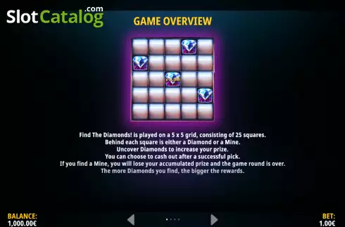 Скрин8. Find the Diamonds! слот