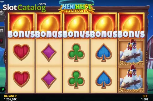 Скрин9. Hen Heist Hold & Win слот