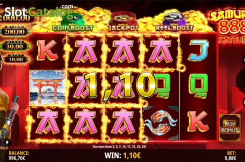 Скрин4. Samurai 888 Katsumi слот