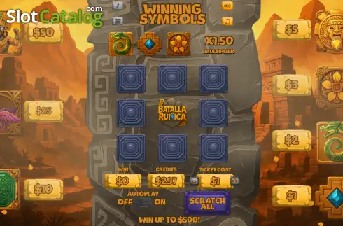 Скрин2. Batalla Rúnica слот