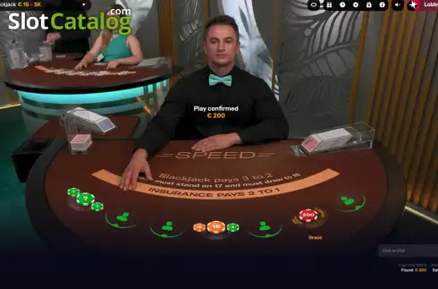 Скрин2. Speed Blackjack (Iconic21) слот