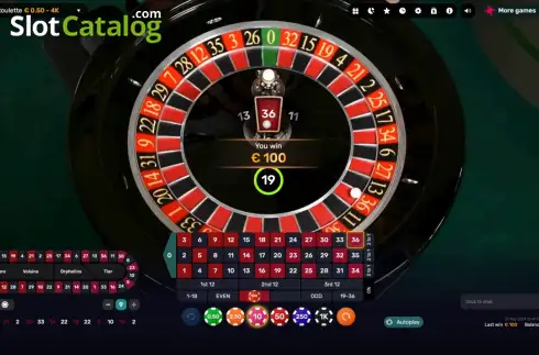 Скрин3. Live Roulette (Iconic21) слот