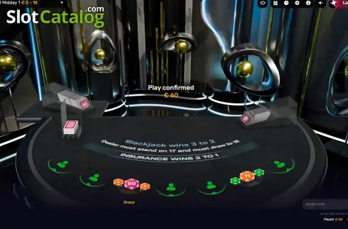Скрин2. Blackjack 360 слот