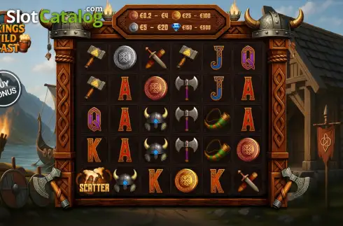 Скрин2. Vikings Wild Feast слот