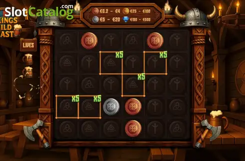Скрин3. Vikings Wild Feast слот