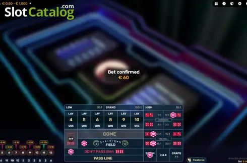 Скрин3. Bubble Craps слот
