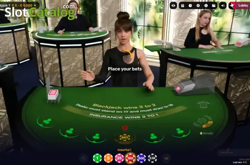 Скрин2. iDealer Blackjack слот