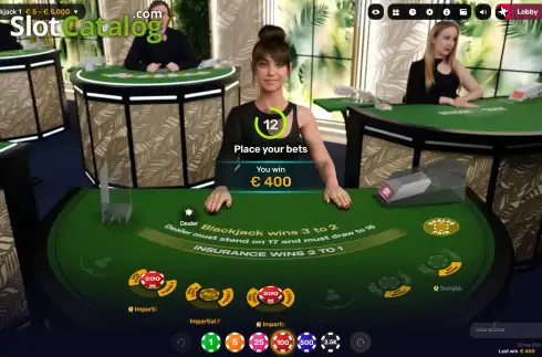 Скрин3. iDealer Blackjack слот