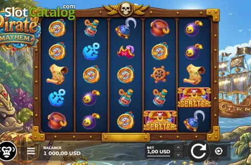 Скрин2. Pirate Mayhem слот