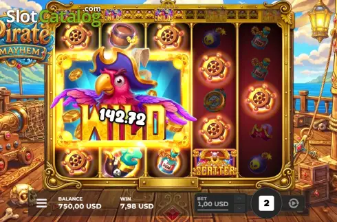 Скрин3. Pirate Mayhem слот