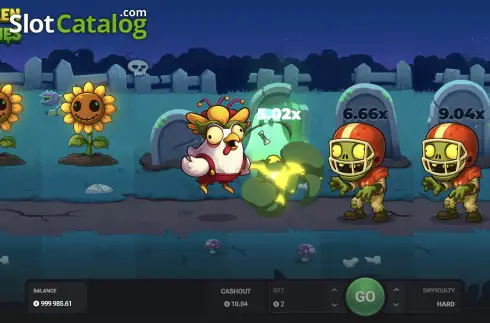 Скрин3. Chicken vs Zombies слот