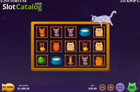 Скрин2. Feline Fortune слот