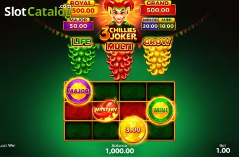 Скрин2. 3 Chillies Joker слот